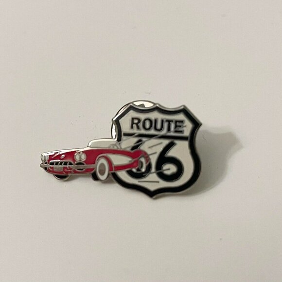Vintage Route 66 Convertible Pin Buckles of America Pin - Picture 1 of 10
